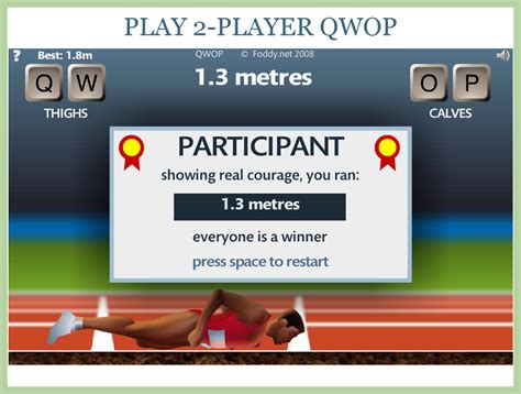 cómo jugar QWOP.